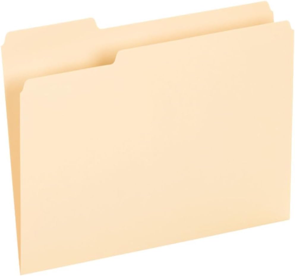 100-Pack Manila File Folders 1/3-Cut - Image 2