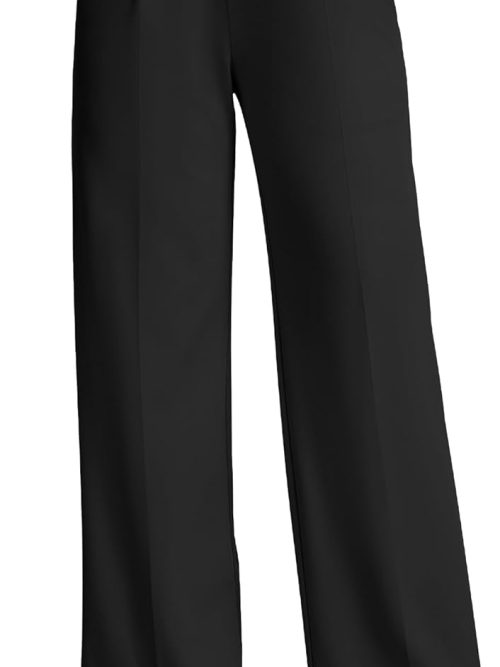Womens Dress Pants Wide Leg Stretchy Work Pants Women High Waisted Business Casual Trousers Slacks with Pockets