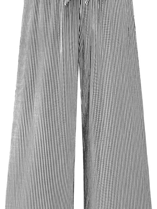 Pants for Women 2026 Spring Clothes Striped High Waist Tie Knot Dressy Casual Wide Leg Palazzo Work Trousers Pants