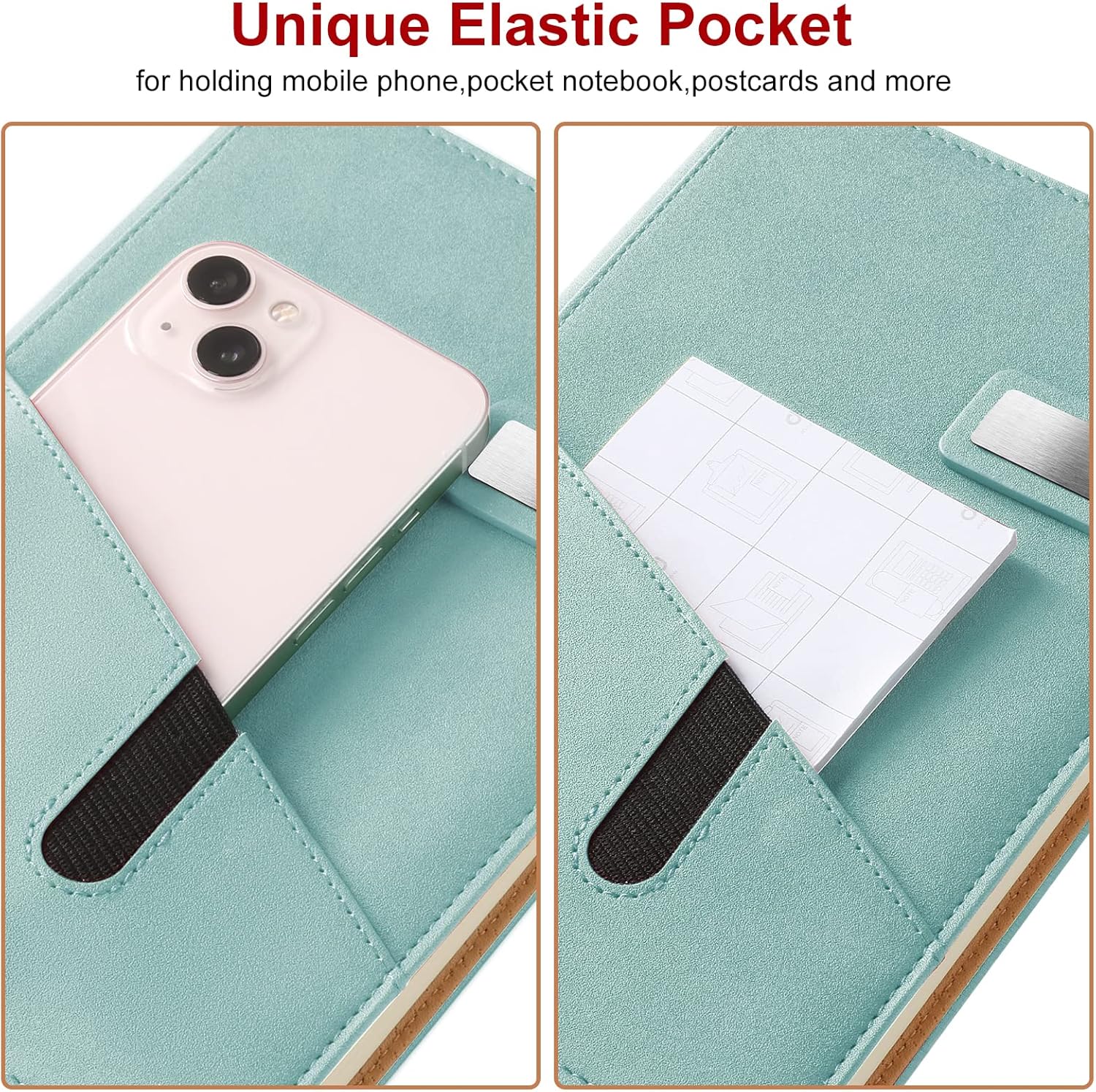 A5 Refillable Leather Journal Pen Set - Image 2